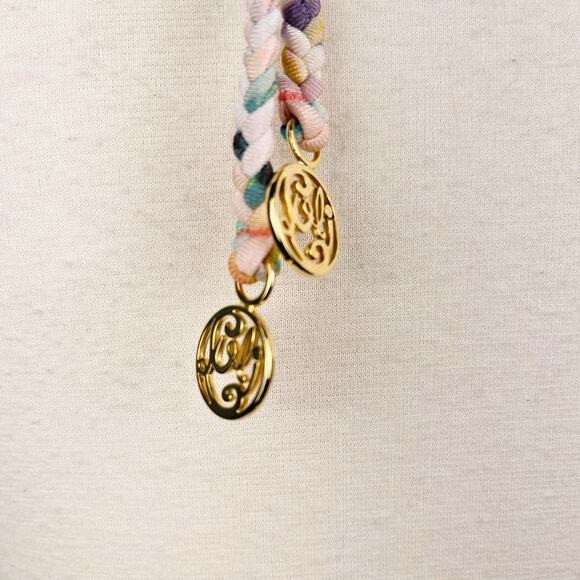 NWT Luli Fama XL Crossover Halter Bikini Top Reversible Sol Multicolored Print - Picture 4 of 6